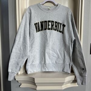 Champion Vanderbilt University Gray Crewneck Sweatshirt Medium